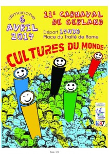 Affichecompressée  Carnaval Gerland 2014 -